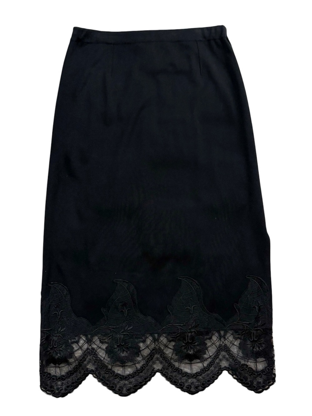 Exclusively Misook Midi Skirt Lace Hemline XL